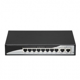 8+2 100Mbps PoE Switch Power 8 Ethernet Port 2 Uplink Port 2.0Gbps over Ethernet IEEE 802.3af at 150W for Camera Wireless AP