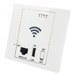 M810 300Mbps in Wall Wireless Access Point with RJ45 USB