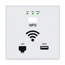 MU938 300Mbps in Wall Wireless Access Point with RJ45 USB
